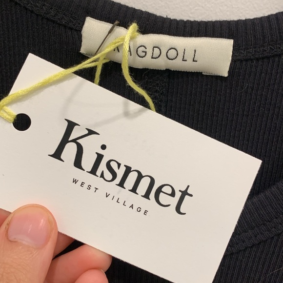 NWT Ragdoll LA BLACK Cotton Ribbed Tank Dress Size M - Picture 6 of 8